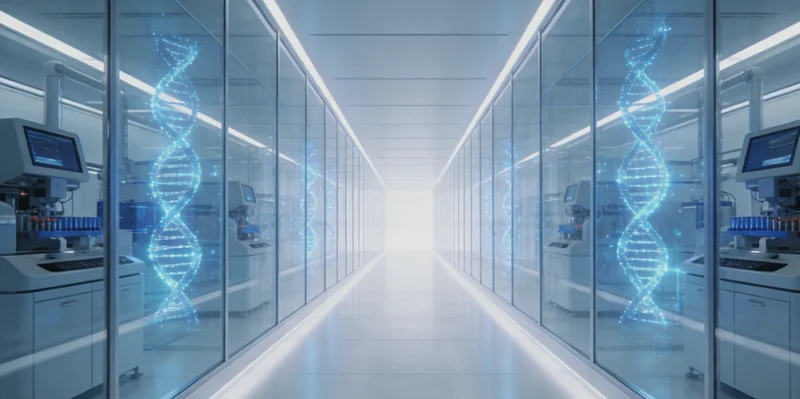 医生正在向咨询者解读基因检测报