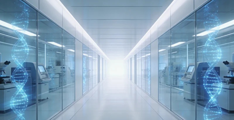 专业基因检测采样操作示意图