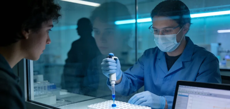 合肥某医院检验科内景,展示精密