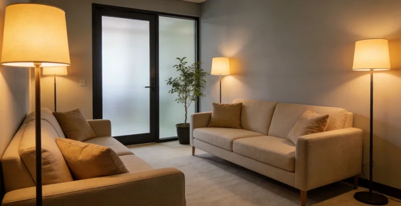 一家人在公园温馨散步的背影