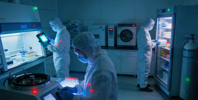 现代化病原基因检测实验室内,技