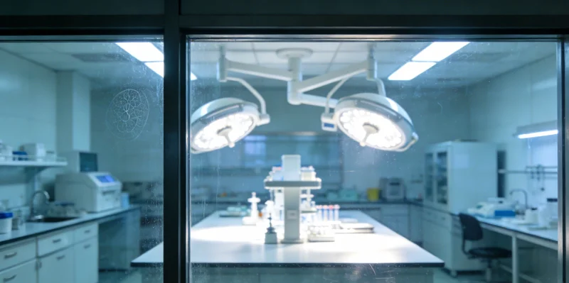 实验室技术人员进行基因检测操作