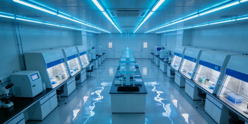 专业基因检测实验室工作场景
