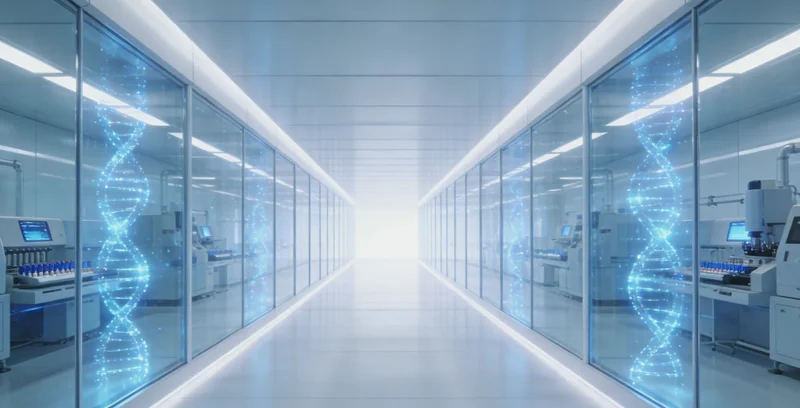 医生或遗传咨询师正在向咨询者解