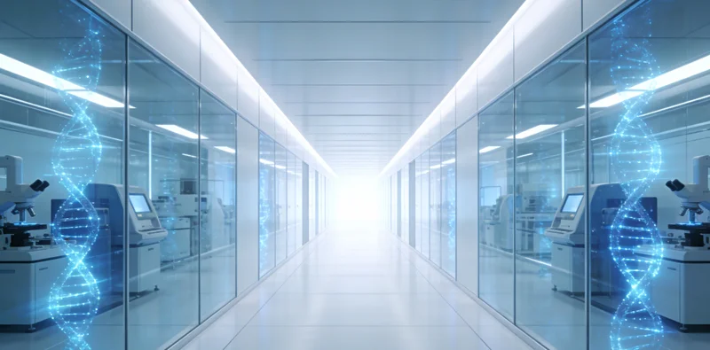 实验室内专业人员进行样本检测，