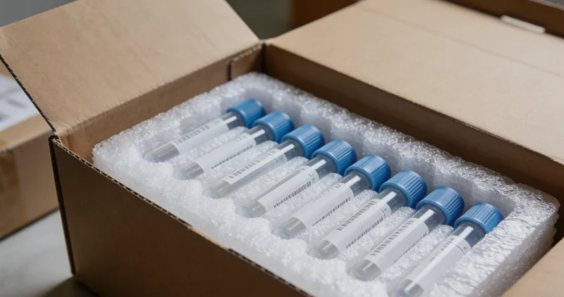 医生正在进行支气管肺泡灌洗液取