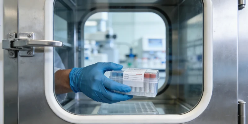 基因检测仪器工作特写