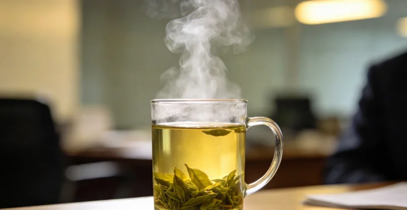 医生正在分析胸部X光片，示意结