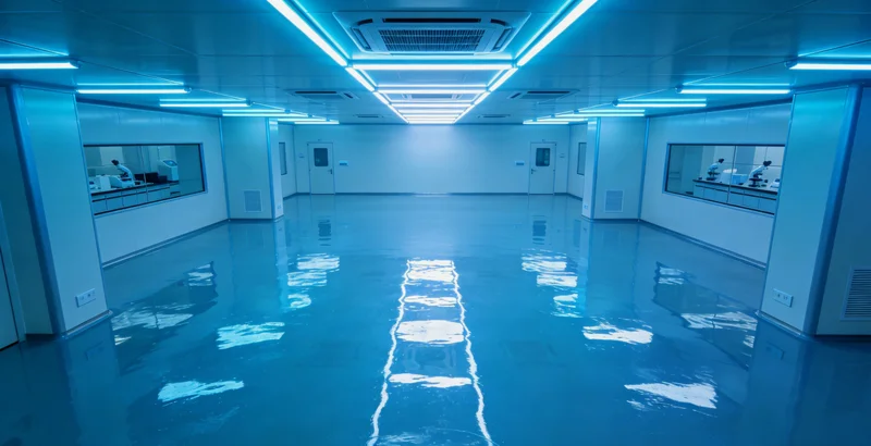 先进的基因测序实验室内部环境
