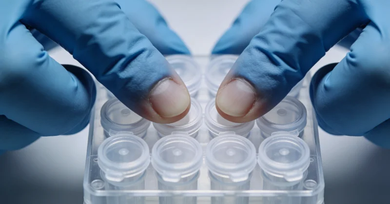 专业人员正在分析基因检测报告