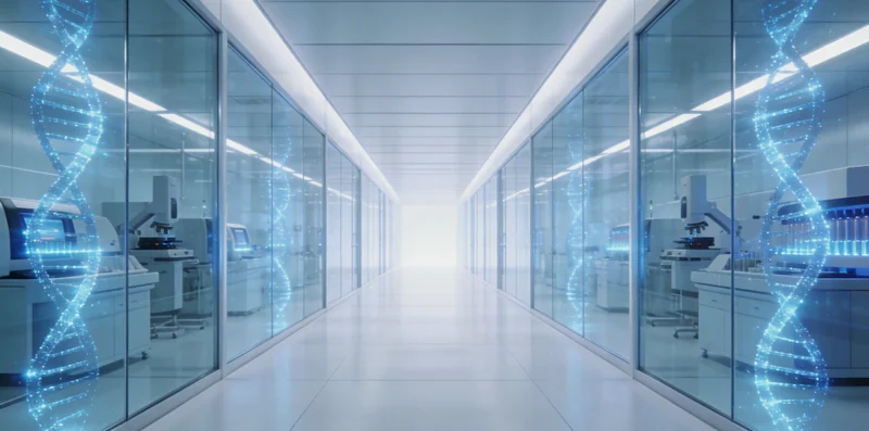 医生在诊室中手持检测报告,与患