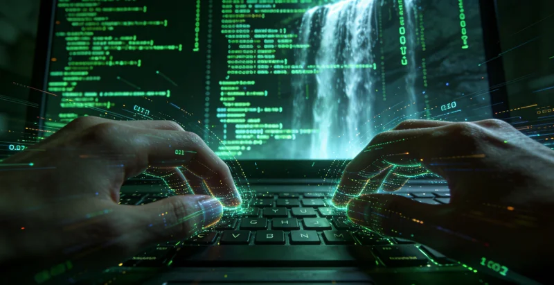 显示病原体基因检测结果的电脑屏