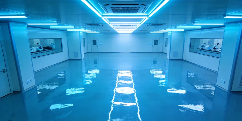 实验室内，身穿白大褂的技术人员