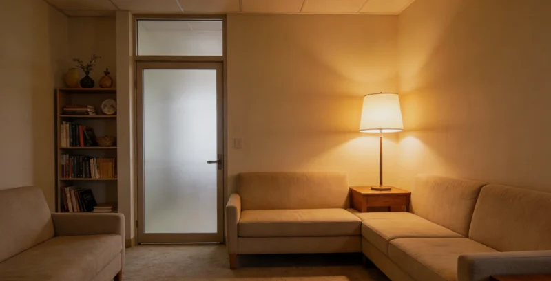 在温馨的咨询室里，专业人士正用