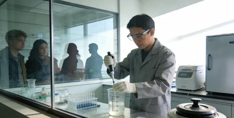 专业医生正在为患者家属解读脑胶质瘤基因检测报告