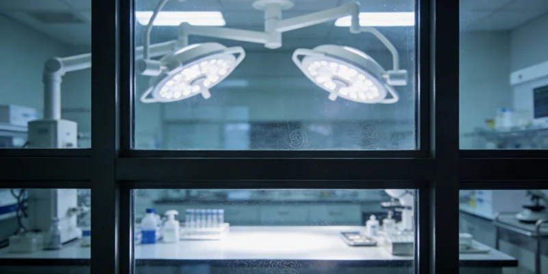 专业PCR实验室内部,技术人员