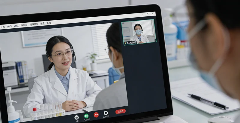 电子显微镜下的支原体形态，展示