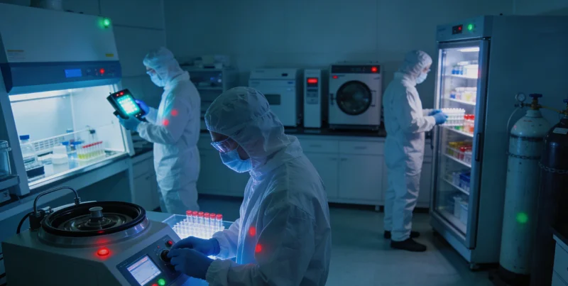 在温馨的咨询室里,遗传咨询师正为一位德阳女性耐心解读基因检测报告