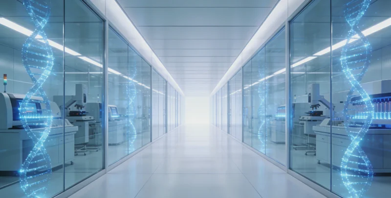 医生在诊室为患者详细解读基因检