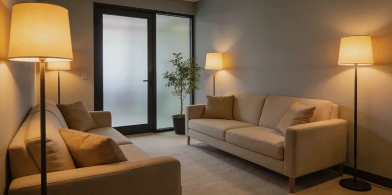 示意图：医生向咨询者解读检测报