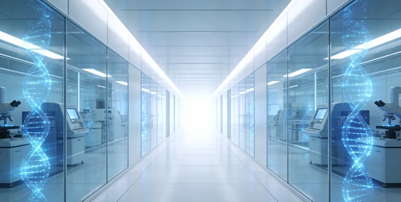 医生在办公室电脑前仔细查看mN