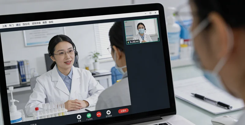 辽阳男性在医院向医生咨询前列腺健康问题