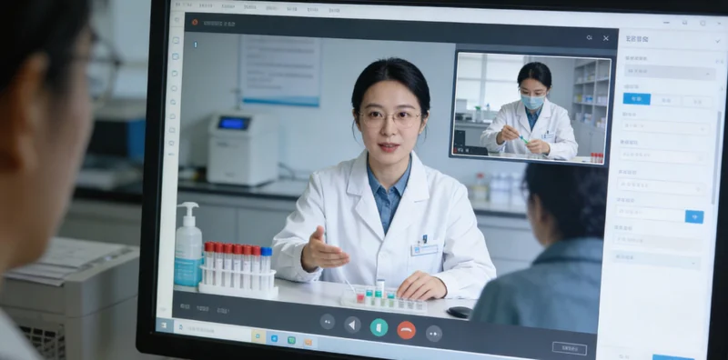 家庭自采样检测指导示意图