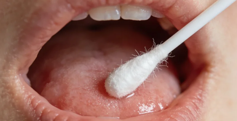 一位年轻女性正在社区卫生服务中