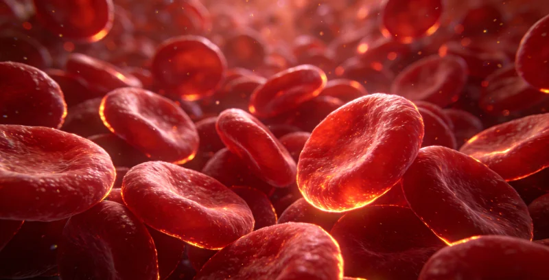 一位南充市民正在仔细查看基因检