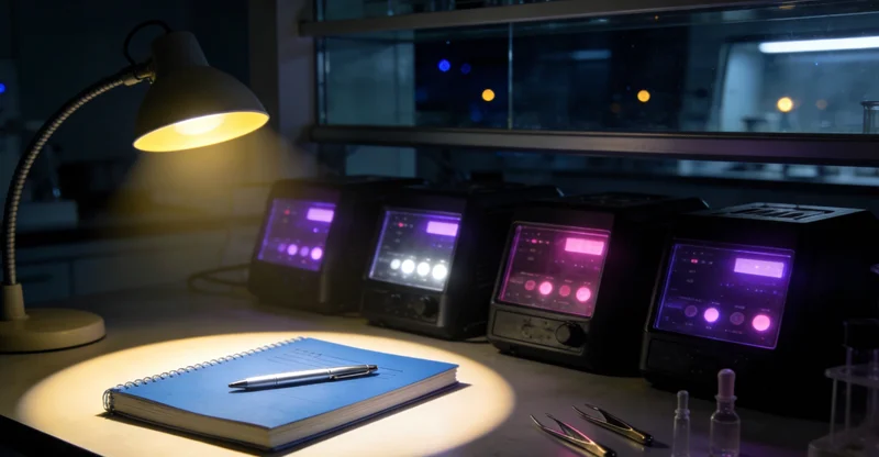 医生正在分析脑部核磁共振影像