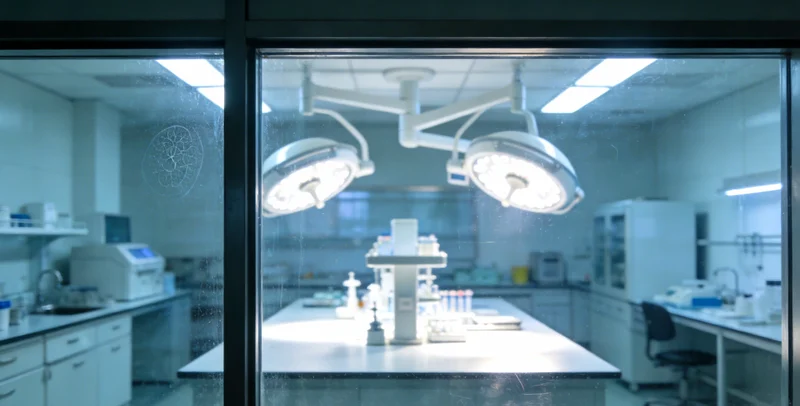 基因检测实验室PCR仪器工作场