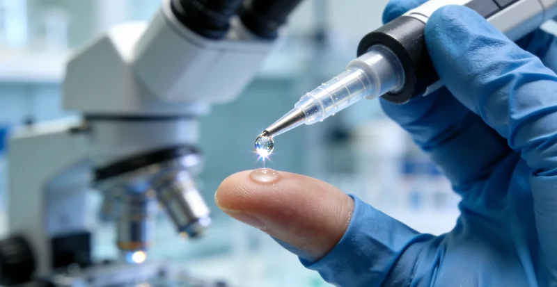 医生进行腰椎穿刺获取脑脊液样本