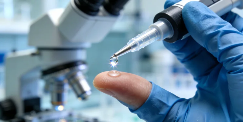 医护人员向患者家属进行检测前说