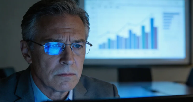 一家人查看检测报告的健康生活场