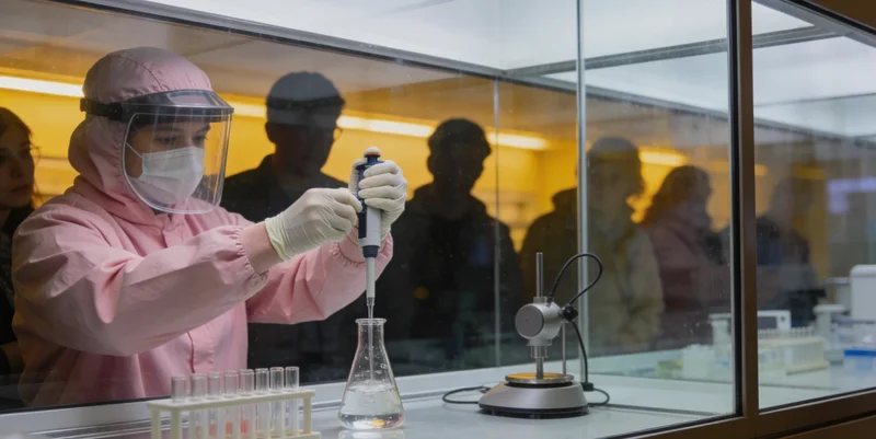 万核基因实验室内景,显示专业人