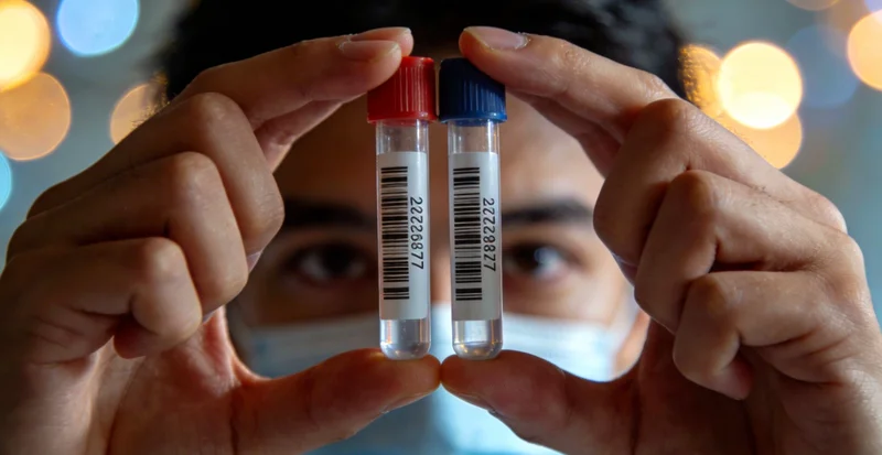 一位康复出院的患者面带笑容，在