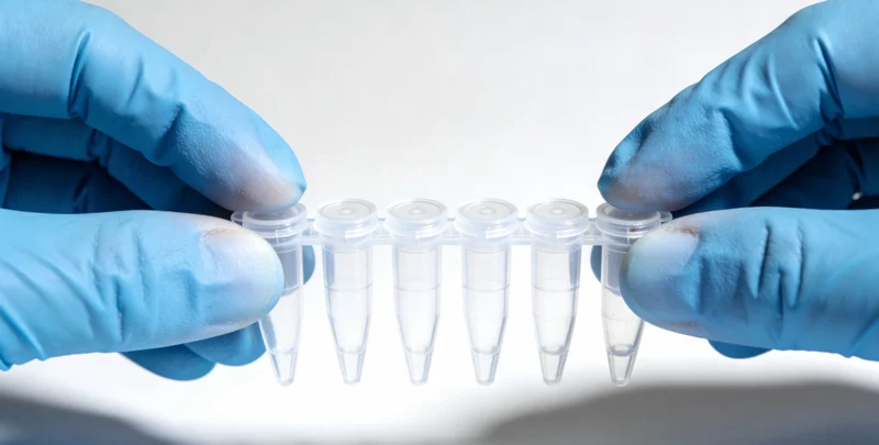 专业医生正在向患者解读甲状腺基因检测报告