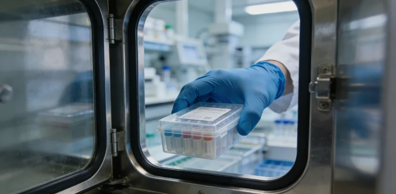 医生正在为患者解读基因检测报告