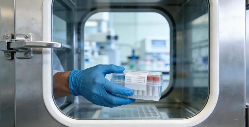 医生与患者共同查看并解读基因检测报告