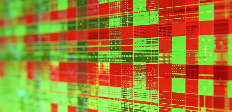 实验室技术人员正在进行基因测序