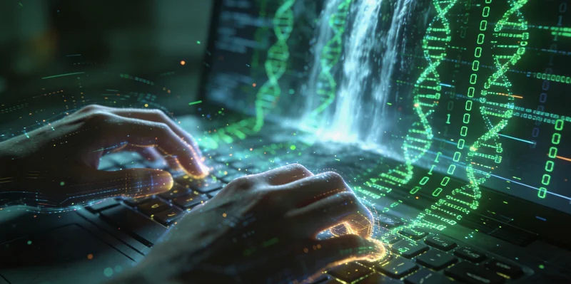 高科技基因测序仪在工作,代表先