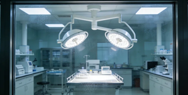 技术人员在现代化实验室内进行基因测序分析工作