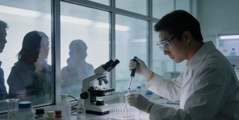 现代化基因检测实验室内部,技术