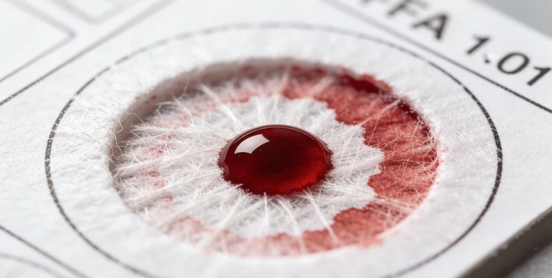 医护人员正在采集血液样本，旁边