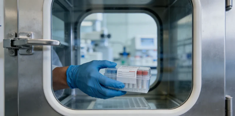 林业工作者在森林中作业,佩戴着