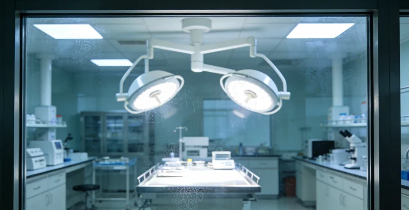 现代化基因检测实验室内部，技术