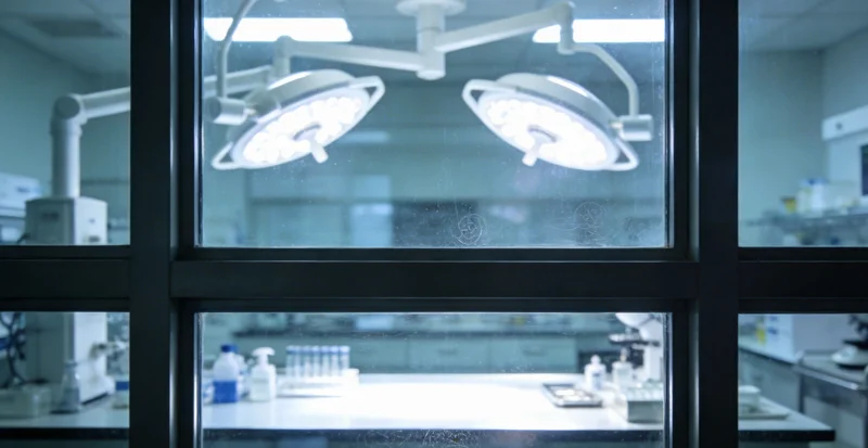 专业实验室检测仪器工作场景,体