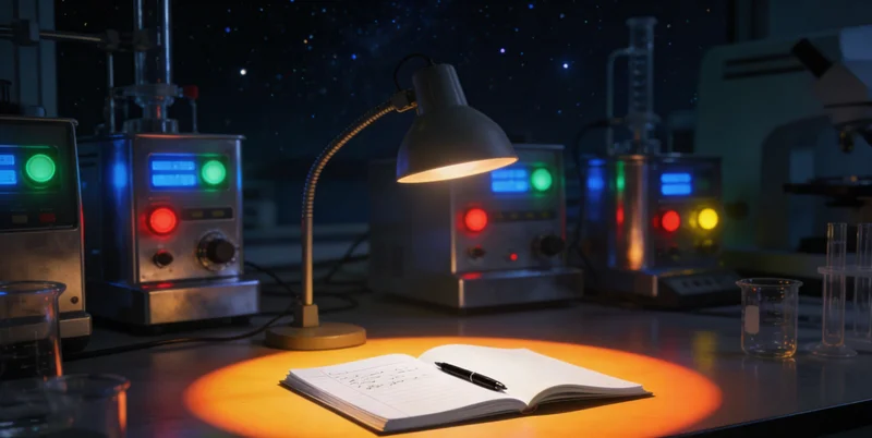 实验室技术人员处理和分析生物样