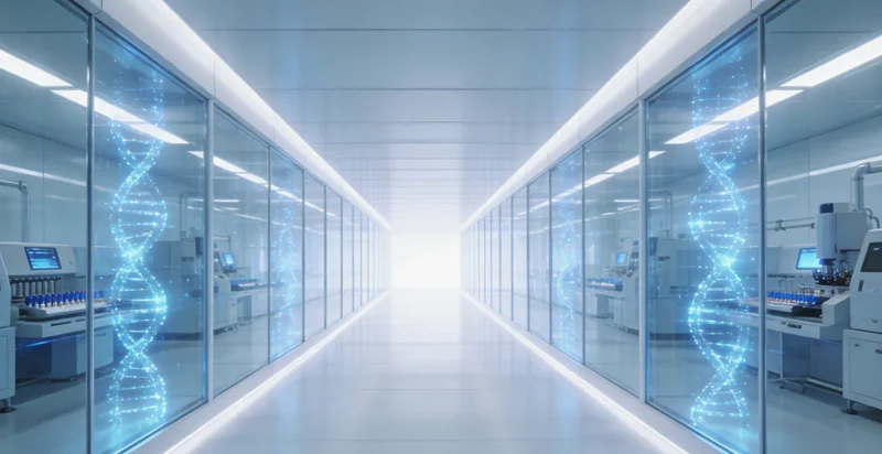 混合感染基因检测四步流程示意图