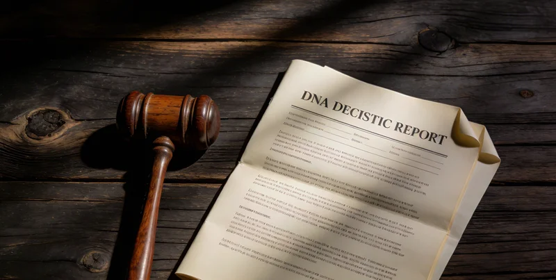 医生在诊室内,手持检测报告与患